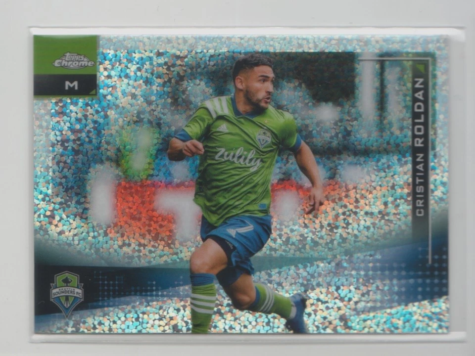 2021 Topps Chrome MLS Speckle Refractor #18 Cristian Roldan - Flat S/H - Image 1 of 1