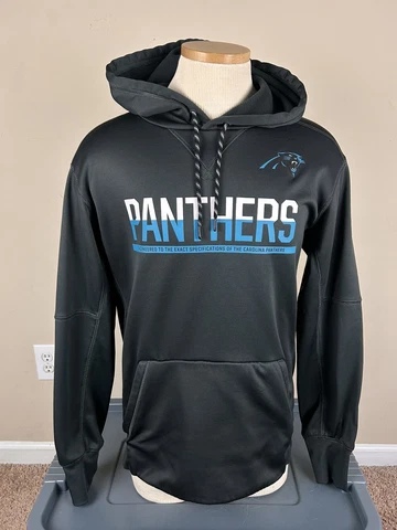 Nike On Field Therma Fit NFL Carolina Panthers Hoodie Sweatshirt Men’s Size M Cover