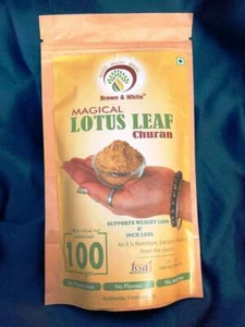 Brown & White Magical Lotus Leaf Churan for Wellness, Hair & Skin (100gm) - Picture 1 of 4