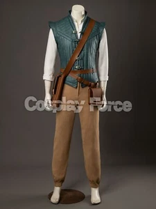 In Stock Flynn Rider Cosplay Costume Eugene Suit Men Halloween Outfit - Picture 1 of 25