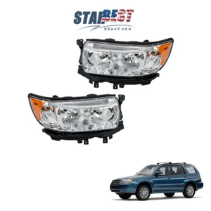 Conjunto de faros proyector para Subaru Forester 2006-2008 cromo transparente diestro derecho - Imagen 1 de 13