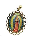 Virgen de Guadalupe Medal - Our Lady of Guadalupe Medal 18k Gold Plated with 20 