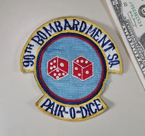 c1960 USAF PACAF Patch-90th Bombardment Squadron-Martin B-57 B57-3 5/8"-Vietnam - Picture 1 of 6