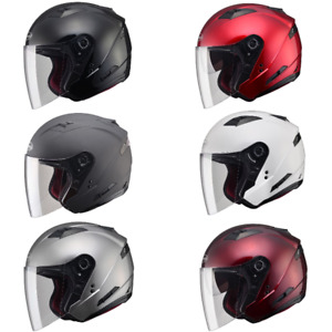 2023 Gmax OF-77 Solid Open Face Street Motorcycle Helmet - Pick Size & Color