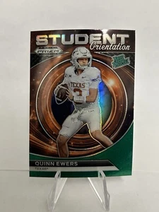 2024 Panini Prizm Draft Picks Quinn EWERS Student Orientation Prospect Green SP - Picture 1 of 2