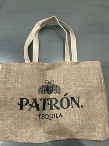 Tequila Patron Tweed/Canvas Tote Bag 17”x12” Very Light Very Cute Everyday. New - Picture 1 of 4