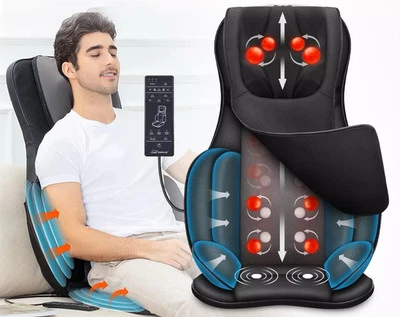 Massageador de corpo inteiro Snailax com compressa de ar quente cadeira de massagem shiatsu amassada - Imagem 1 de 4