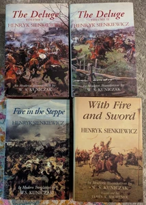 With Fire & Sword, The Deluge 1 & 2, Fire in the Steppe Henryk Sienkiewicz Set - Imagen 1 de 2