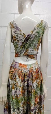 Vestido Solero Batik Grunge Rayón Años 90 Punk Niñas De Colección Años 90 GLOBETROTTER M Foto 1 de 4