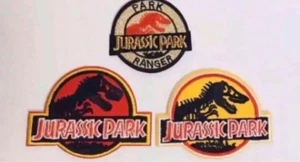 Jurassic Park Iron-on Patch 3-Piece Set, Brand New - Picture 1 of 4