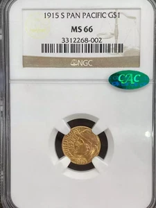 1915 S Panama NGC MS-66 CAC PANAMA-PACIFIC - Picture 1 of 4