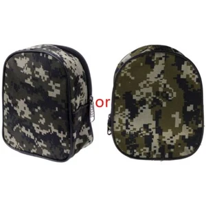 Camouflage Fishing Reel Cover Padded Mini Bag Pocket Fishing Tackle Pouch Case - Picture 1 of 10