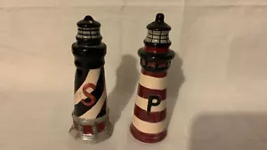 Chesapeake Bay Lighthouse Salt and Pepper Shakers - Picture 1 of 6