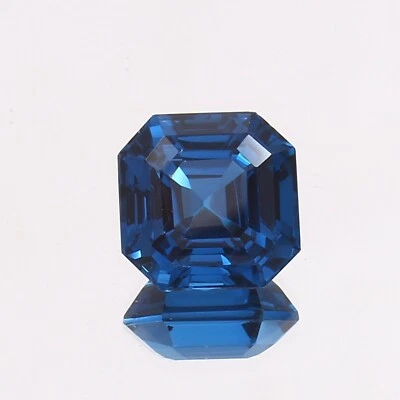 AAA Impecable Mozambique Turmalina Azul Suelto Corte Cuadrado Piedra Turmalina 8.25 C Foto 1 de 4