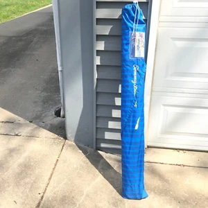 Tommy Bahama-8' FT Beach Umbrella Wind Vent Tilt Blue UPF 50 New - Picture 1 of 5