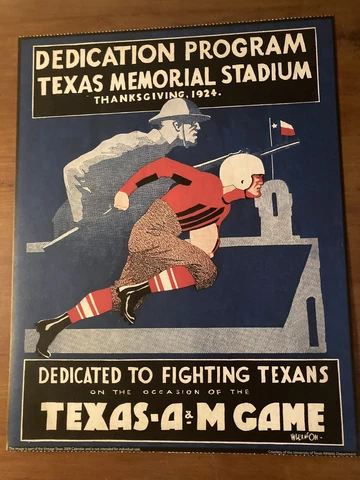 1924 Texas Football Poster - Great For Framing Cover