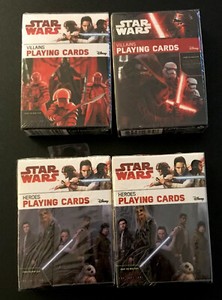 Star Wars Collectors Edition Playing Cards Heroes / VILLAINS  NEW