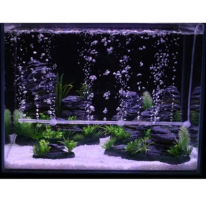 2 Sets Fish Tank Air Bubble Bubbler Decoration Strip Transparent - Picture 1 of 11