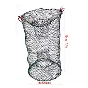 Foldable Lobster Crayfish Crab Crawfish Shrimp Fish Trap Cage Fishing Net ( GB - Picture 1 of 9
