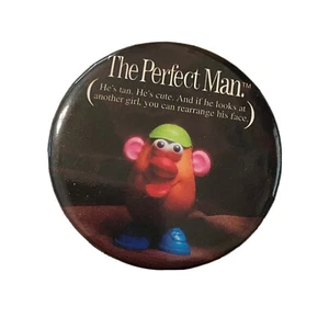 El hombre perfecto Sr. patata cabeza botón pin botón trasero insignia divorcio regalo - Imagen 1 de 6