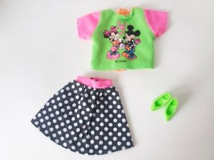 Vintage 1992 Barbie Disney Mickey's Stuff Weekend Wear Outfit Mickey and Minnie