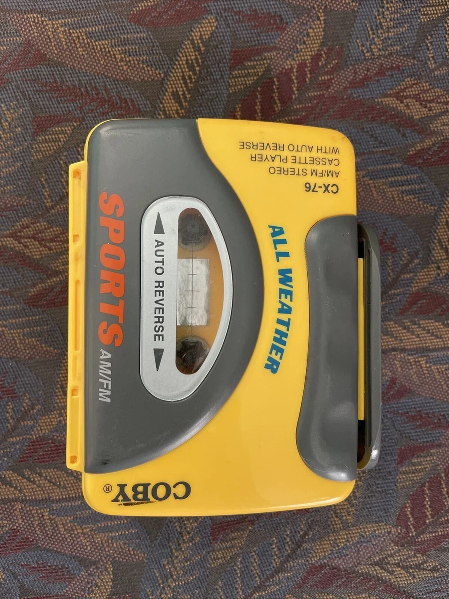 ポータブルプレーヤー COBY cx-34 ALL weather SPORTS Coby CX-34 All Weather Sports Stereo Cassette Player - Walkman