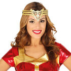 Superheldin Haarschmuck für Frauen Super Woman Kopfschmuck Stirnreif Stirnband