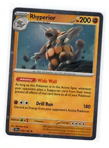 Pokemon Stellar Crown 076/142 Rhyperior Cosmos Holo Exclusivo - Imagen 1 de 1