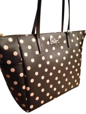 VENTA BLACK FRIDAY Nuevo Bolso de Pañales Kate Spade Adaira Cuero Negro Foto 1 de 4