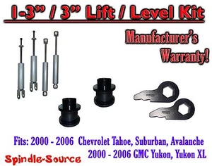 1-3" Keys / 3" Leveling Kit + SHOCKS FOR 00 - 06 CHEVY GMC 1500 SUVs tahoe yukon - Picture 1 of 1