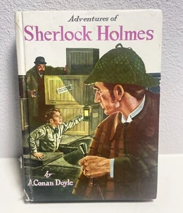 1955 Book Adventures of Sherlock Holmes by A. Conan Doyle Whitman Publishing - Picture 1 of 5