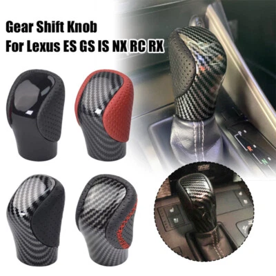 For Lexus ES 2016-2018 ES300h ES350 Carbon Fiber Automatic Gear Shift Knob - Image 1 of 4