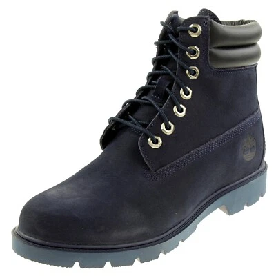 Timberland 6-Inch Básico Botas de Hombre Boots Waterproof Azul Marino Nobuk - Imagen 1 de 4