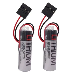 2x ER6V/3.6V 2.4Ah plc battery +JAE5PIN for Yaskawa ER6VC3N PLC - Picture 1 of 6