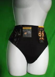 NEW MAIDENFORM SUPER SEXY SECRETLY SMOOTHING DM2001 BK SHAPING THONG PANTIES XL - Picture 1 of 2