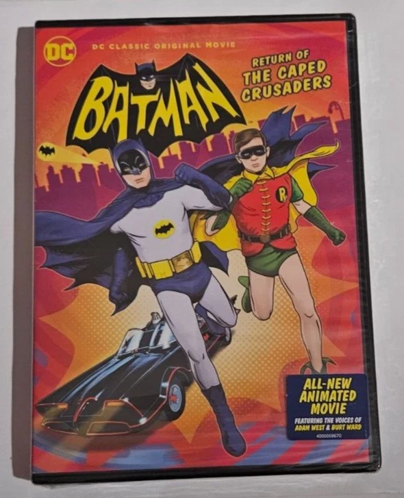 voices of adam west & burt ward BATMAN RETURN OF THE CAPED CRUSADERS   DVD NEW - Image 1 of 1