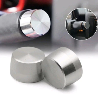 2pcs Steel Dial Lamp Switch Cover For Benz Smart Fortwo 451 Car Accessories - Imagem 1 de 4