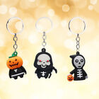  3 Pcs Hanging Pendant Keychains Fathetd Day Gifts Silicone Ring Halloween