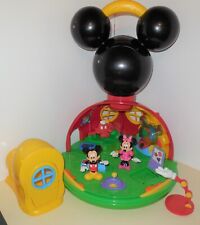 HTF 2003 DISNEY MICKEY MOUSE CLUBHOUSE TALKING INTERACTIVE HOUSE PLAYSET TOY LOT