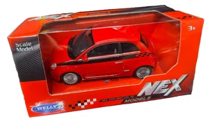 FIAT 500 2007 WELLY NEX auto modello modellino METALLO Fiat Nuova 500 8,5 cm red - Foto 1 di 3