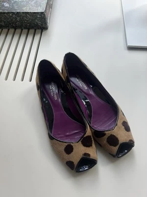 Sapato plano feminino Sergio Rossi pele de leopardo - Imagem 1 de 4