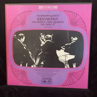 SHOSTAKOVICH String Quartets #1-5 - BORODIN QUARTET - SERAPHIM MELODIYA ST 3LP - Image 1 of 4