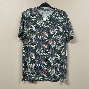 Aeropostale Men's Tropical Floral Graphic Tee Multicolor Size M - Picture 1 of 8