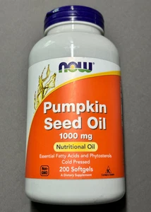 Pumpkin Seed Oil, 1,000 mg, 200 Softgels - Best by 09/2027 - Picture 1 of 3