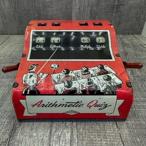 Wolverine Arithmetic Quiz Tin Toy 1950s Working Vintage Educational Toy Game USA - Picture 1 of 10