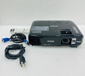 Epson H654A 3LCD WXGA LCD Projector Unit | BLACK - FREE SHIPPING - Picture 1 of 20