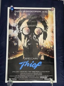 VINTAGE ~ THIEF ~ ORIGINAL 27X41 FILMPLAKAT CRIME CRIMINAL BAD GUY 1981 ~ SELTEN - Bild 1 von 10