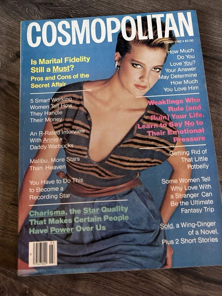 Vintage Cosmopolitan Magazine March 1982 Donna Sita on Cover Like New Foto 1 de 3