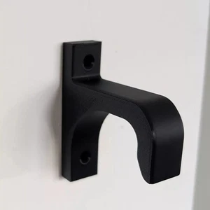 Universal Door Handle Hook, Stay - Wall Mounted Door Holder (White, Black, Grey) - Picture 1 of 10