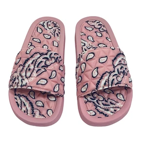 Women's Bandana Slide Sandals | Paisley Print Slippers | 8 Colors Fast Shipping - Picture 1 of 25
